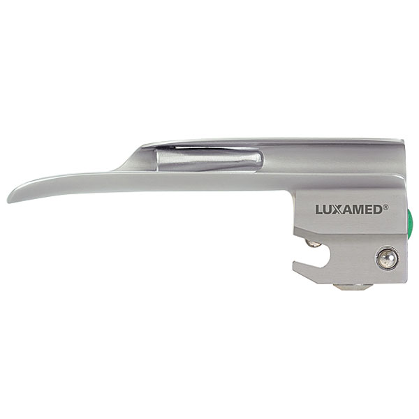 Miller laryngoscope blade with interchangeable light guide, size 00, Luxamed