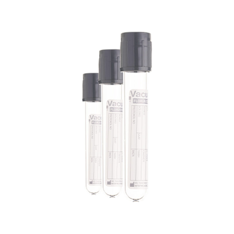 Blood collection tube with grey cap, sterile, 13 × 75 mm, 2 ml blood, pack of 100 (fluoride-oxalate), VACUSEL