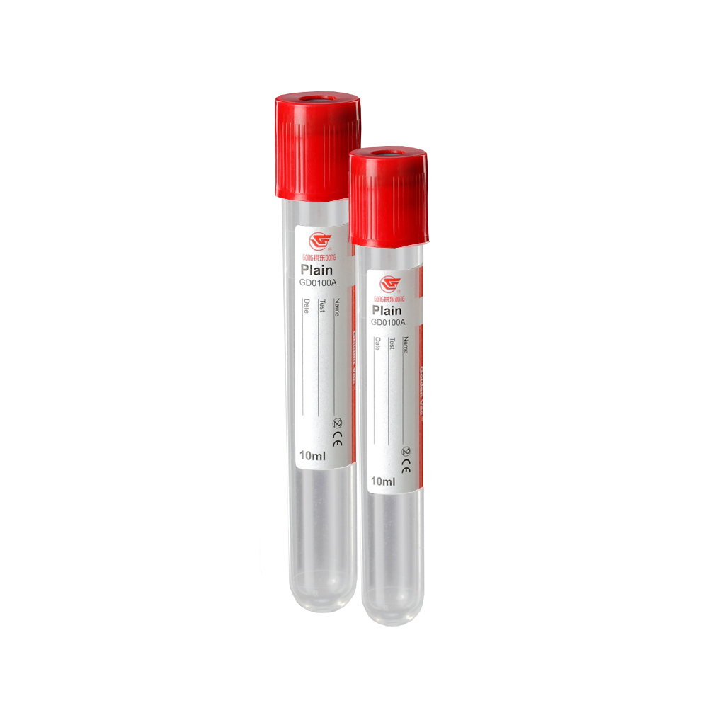 Blood collection tube with red cap, 16 × 100 mm, 9 ml blood, pack of 100 (coagulation activator), AMED