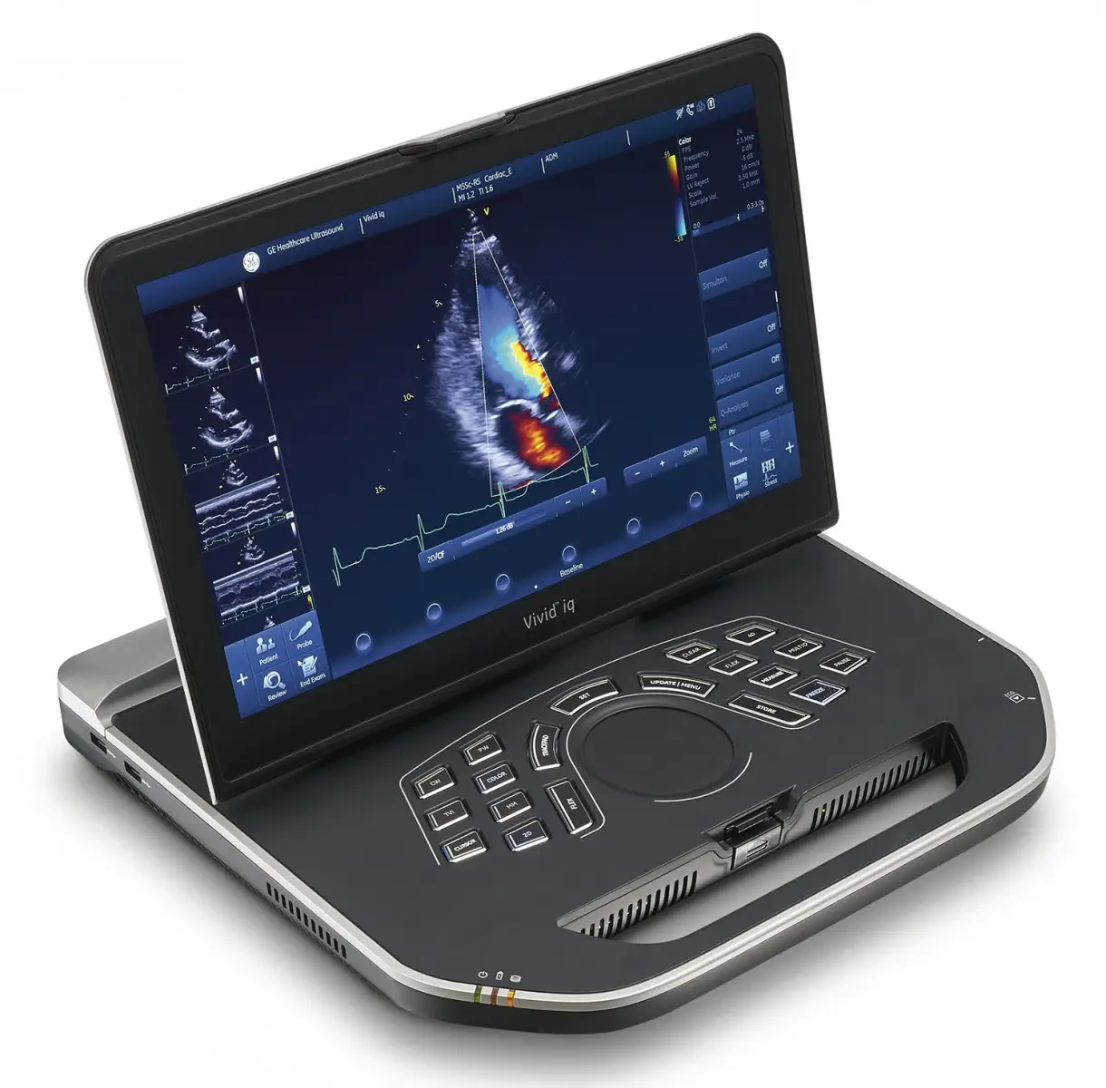 Portable ultrasound diagnostic system, complete with two Vivid IQ Premium transducers from GE Healthcare (USA)