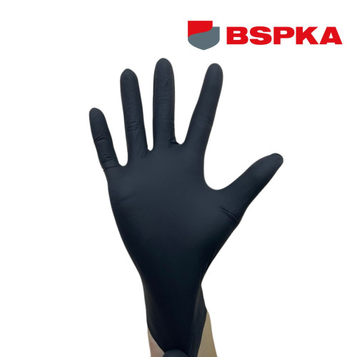Рукавички BSPKA (Black) нітрилові, щільність 5,5 - Image 2