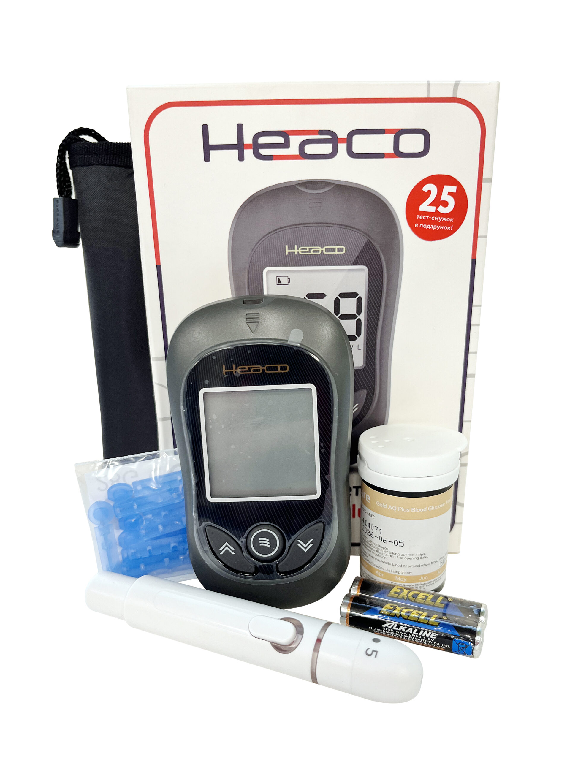 Глюкометр Heaco Gold AQ Plus - Зображення 2