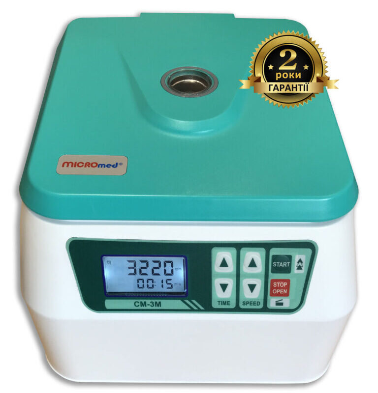 MICROmed SM-3M laboratory centrifuge for 15 ml test tubes